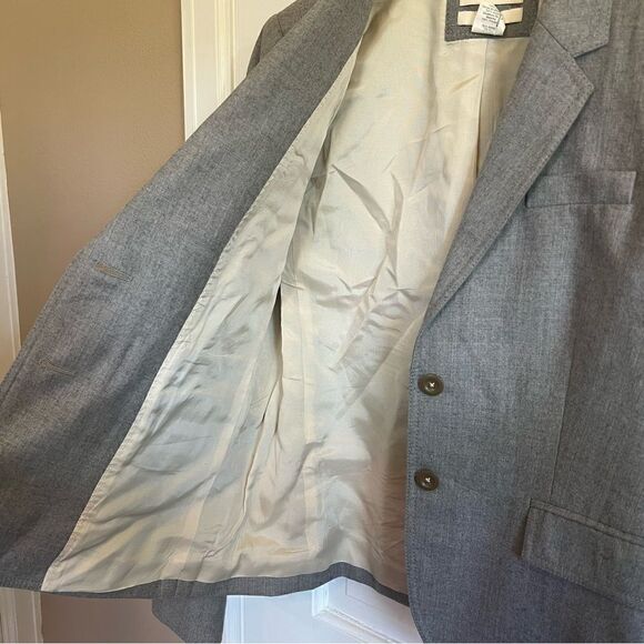 J.Crew Grey Wool Liner Schoolboy Blazer (8) - Picture 5 of 12